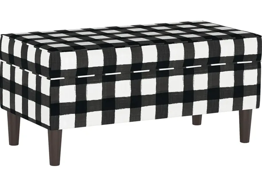 Ralson II Black Storage Bench-Black
