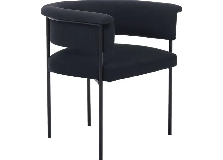 Fermanagh Black Arm Chair-Black