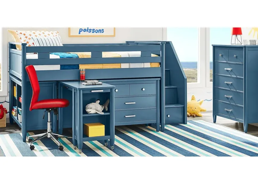 Kids Modern Colors Slate Blue Twin Step Loft with Loft Chest, Bookcase and Desk-102.69 1 41452-kids-modern-colors-slate-blue-twin-step-loft-with-loft-chest-bookcase-and-desk-102-69-1.webp