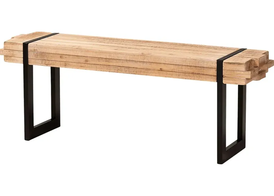 Britwell Brown Bench-Brown