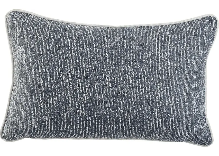 Vista Slate Slate Blue Indoor/Outdoor Kidney Pillow-19