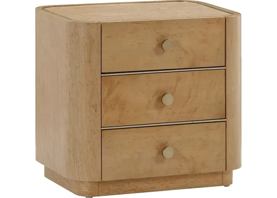 Bilodeau Brown Nightstand-Brown