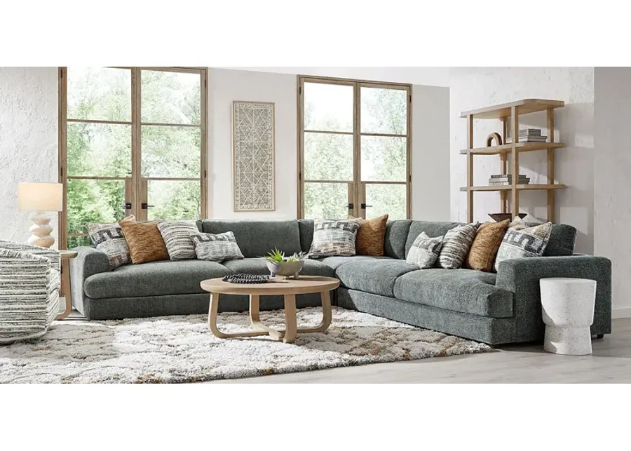 Montecito Charcoal 3 Pc Sectional-140