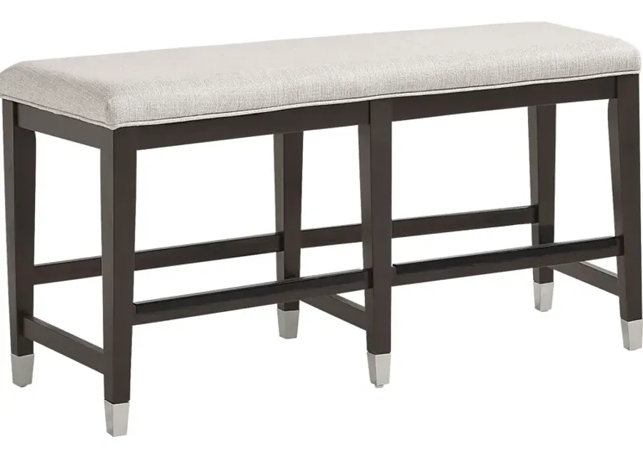 Rosalie Gray Upholstered Counter Height Bench-50.21