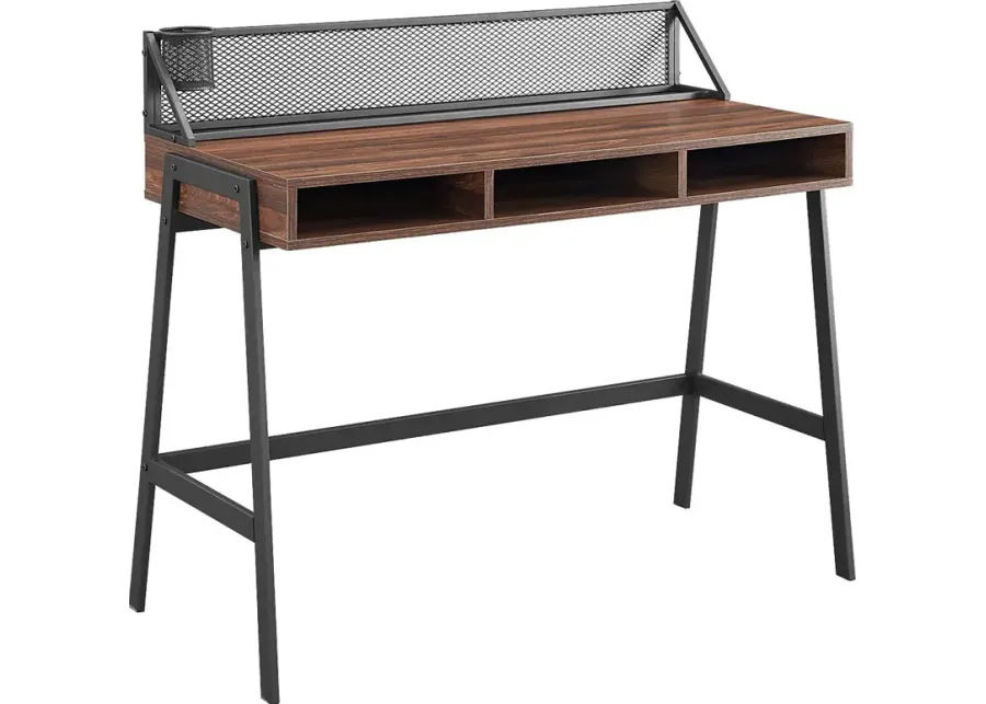 Benmar Walnut Desk-Walnut