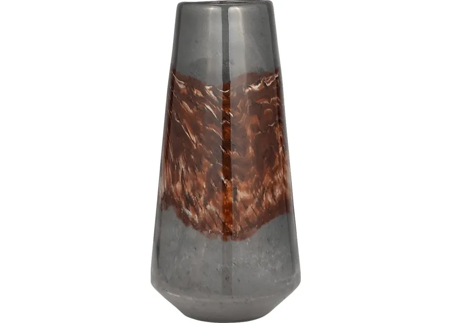 Scibilia Brown 17 in. Vase-Brown