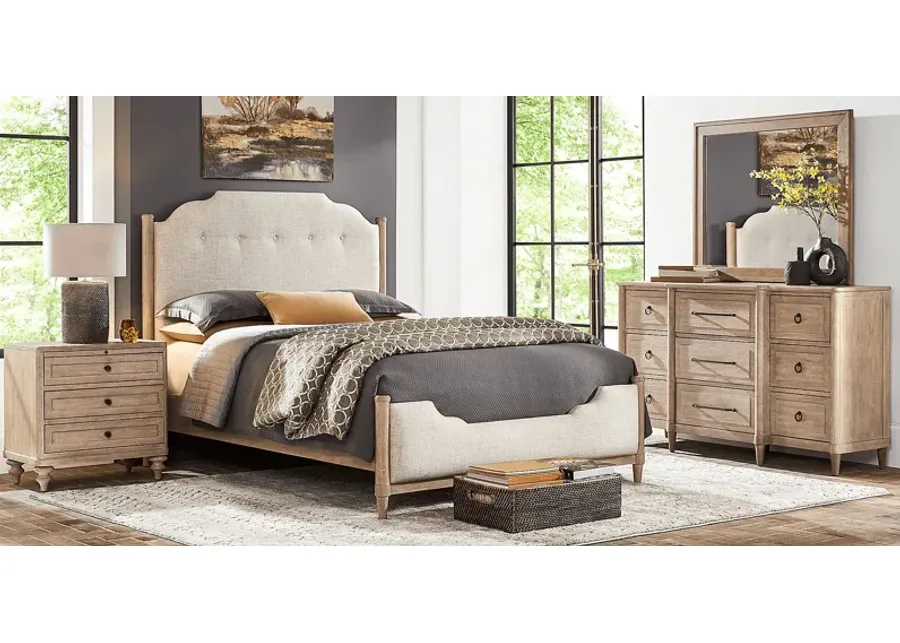 Oakwood Terrace Tan 5 Pc King Upholstered Bedroom-81