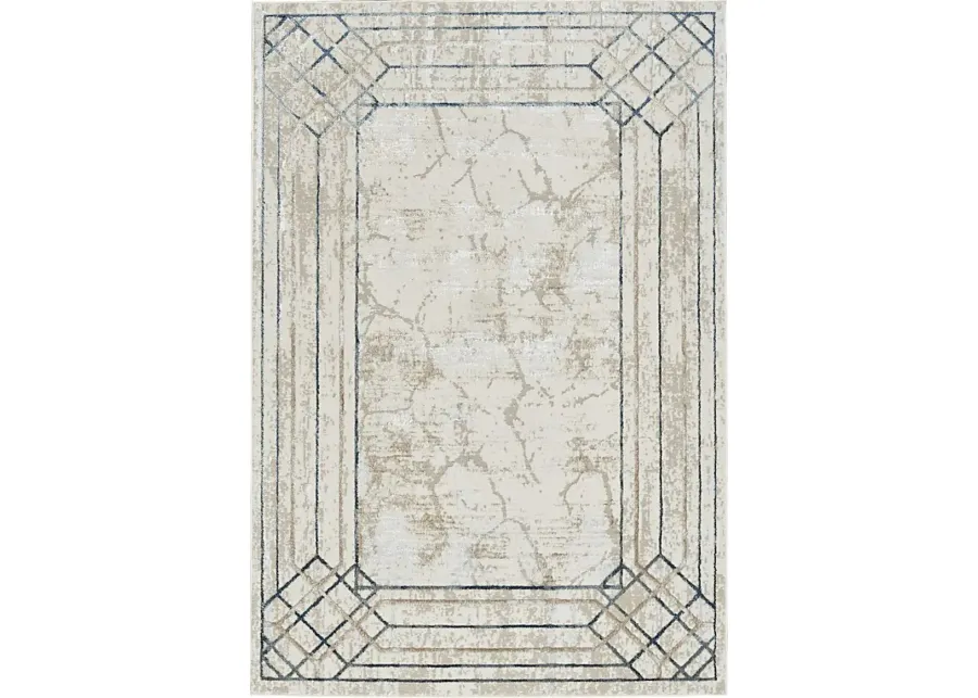 Adharice Ivory/Taupe 3'11 x 5'11 Rug-Ivory, Taupe