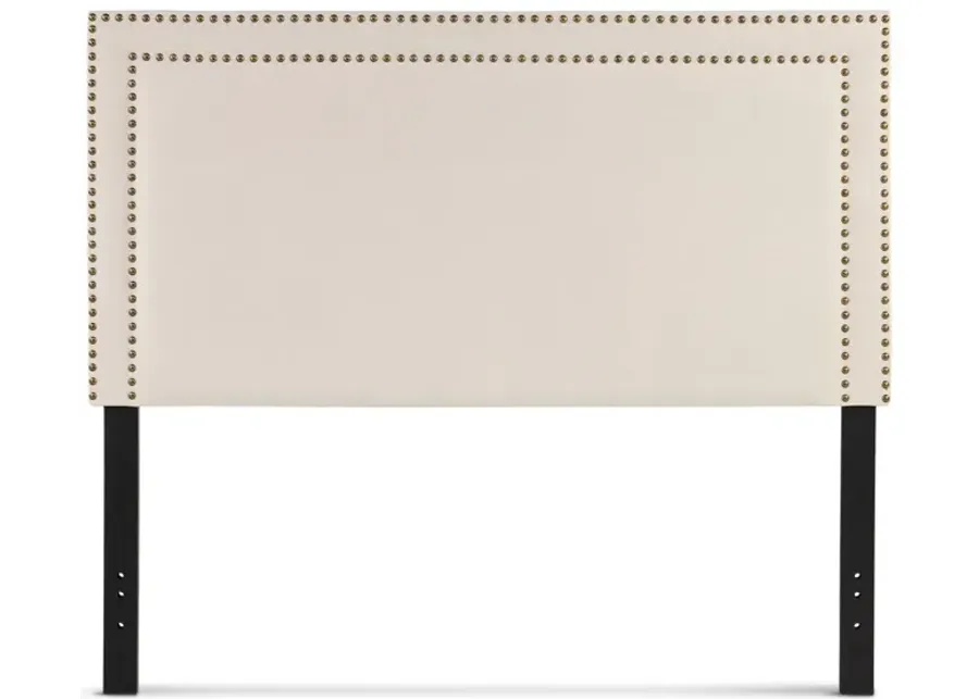Poe King Headboard - Ivory