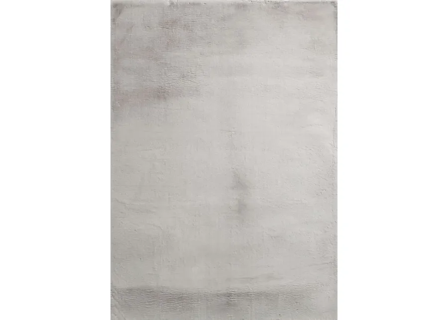Minky-Moe Plus Gray 7'6 x 9'6 Rug-90