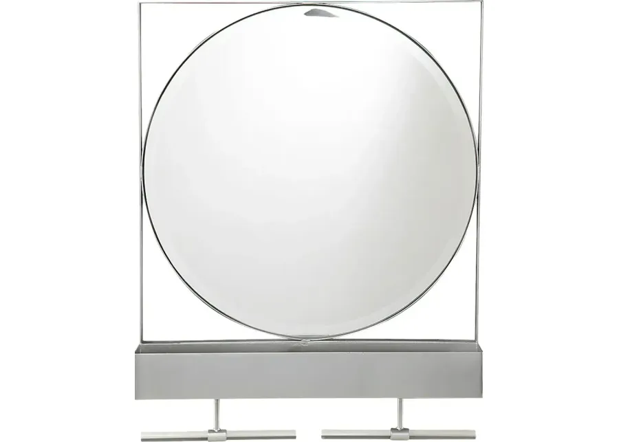 Charraway Gray Storage Mirror-Gray