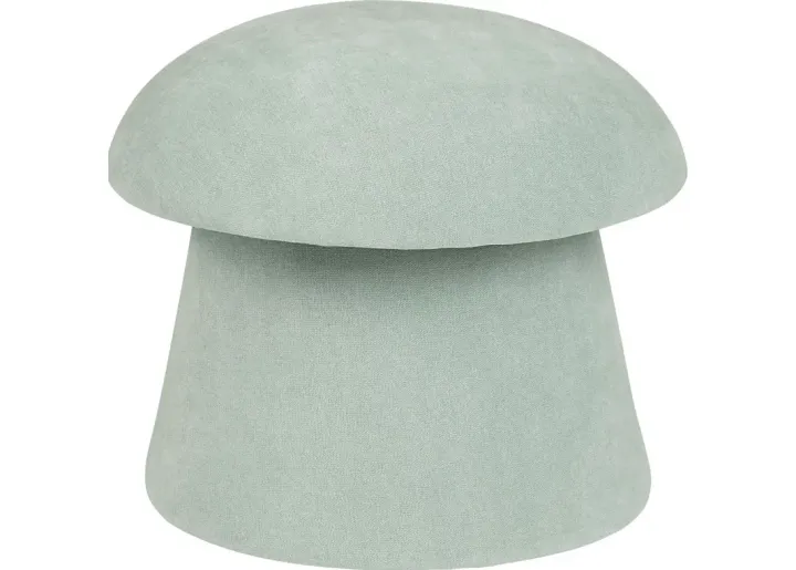 Abanto Light Blue Storage Ottoman-Light Blue