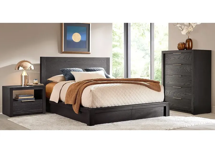 Easton Park Black 5 Pc King Storage Bedroom-84
