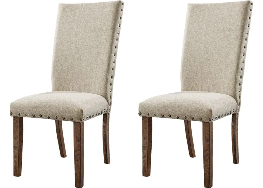 Dalelagoon Cream Side Chair, Set of 2-Cream