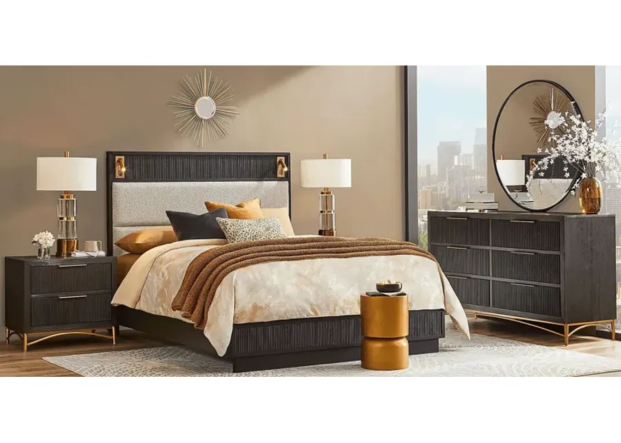Addison Street 7 Pc Black Queen Bedroom-62.9