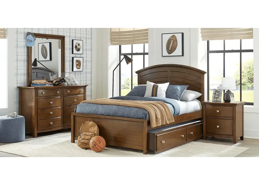 Kids Santa Cruz Brown Cherry Full Panel Bedroom-61