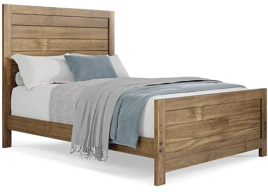 Kids Creekside 2.0 Chestnut Full Panel Bed-57.5