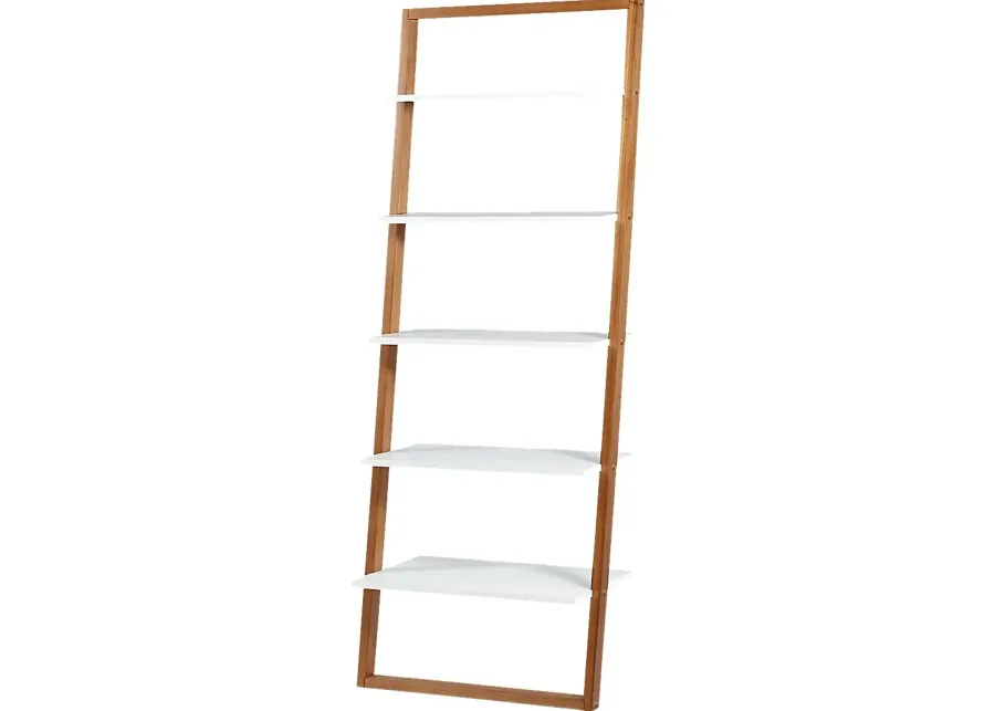 Bivona White Bookcase-White