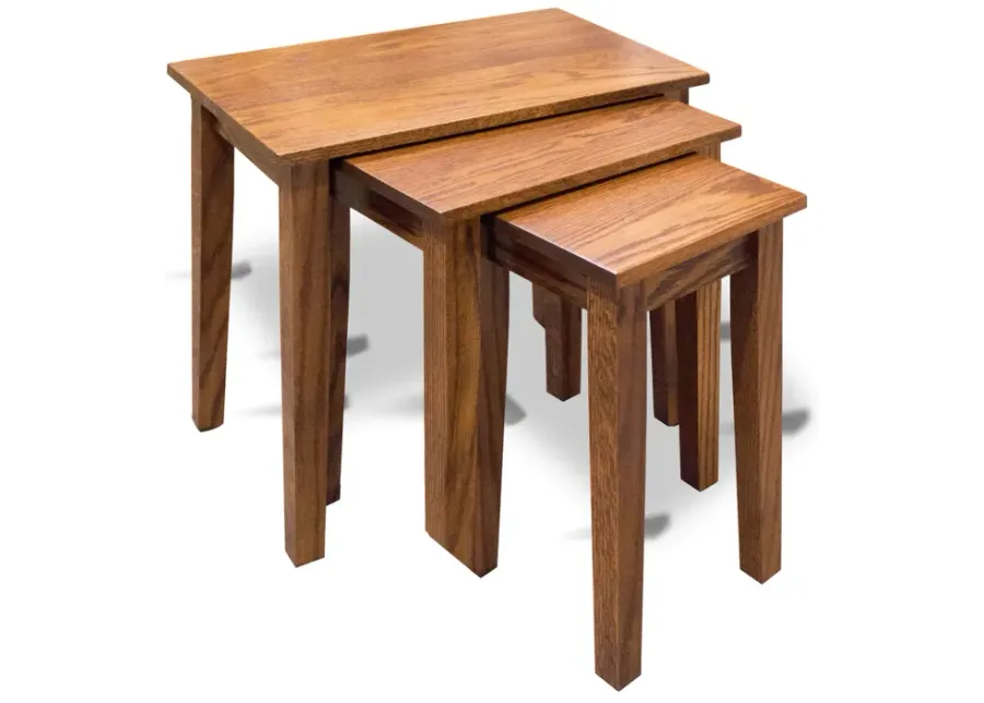 Amish Oak Nesting Tables