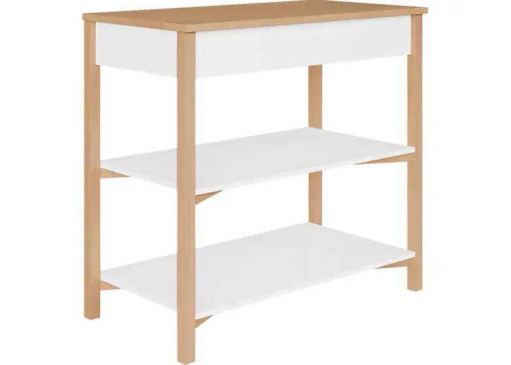 Kids Mosar White Changing Table-White