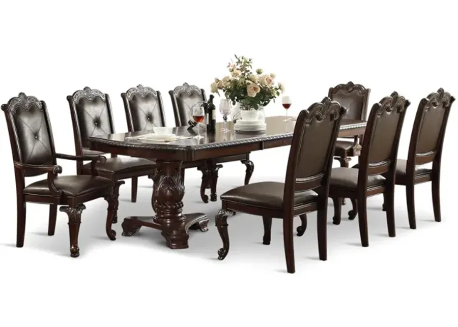 Lasalle Formal Dining Table With 4 Formal Side Chairs