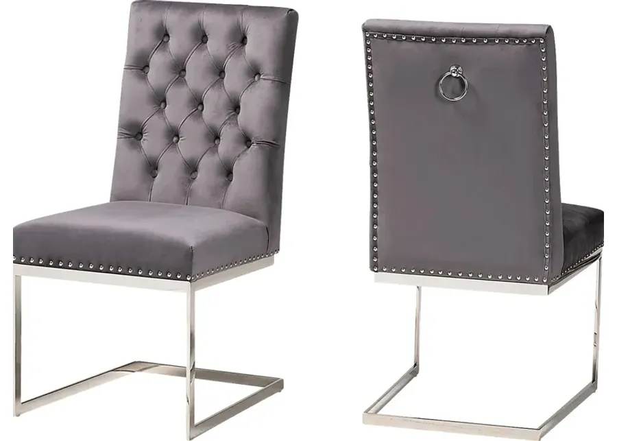Cofrin Gray Side Chair, Set of 2-Gray