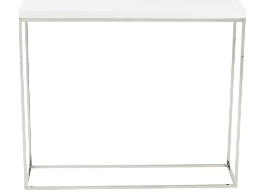 Clower White Sofa Table-White