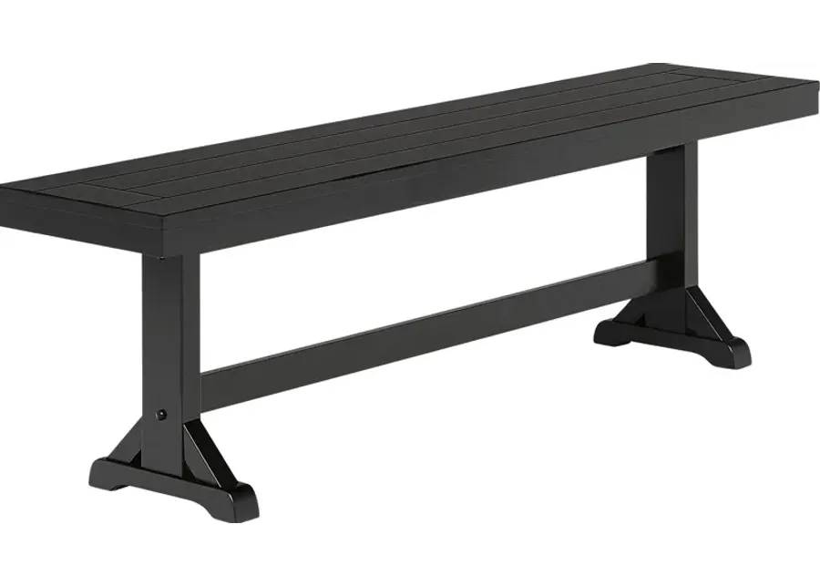 Mockorange Black Dining Bench-Black, Orange 1 44184-mockorange-black-dining-bench-black-orange-1.webp