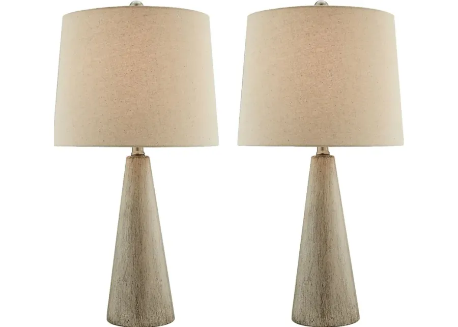 Varn Lane Brown Table Lamps, Set of 2-Brown