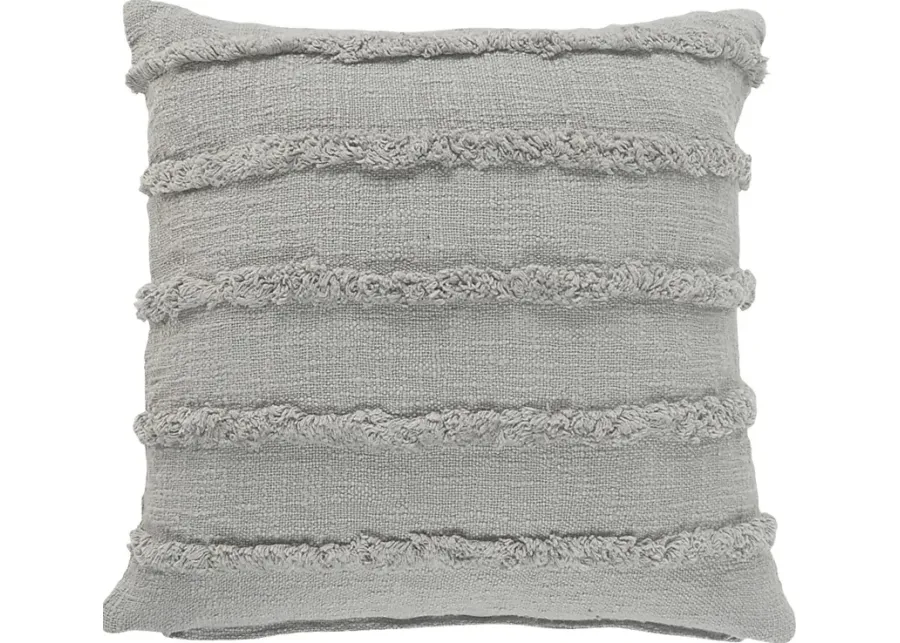 Lorelina Gray Throw Pillow-Gray