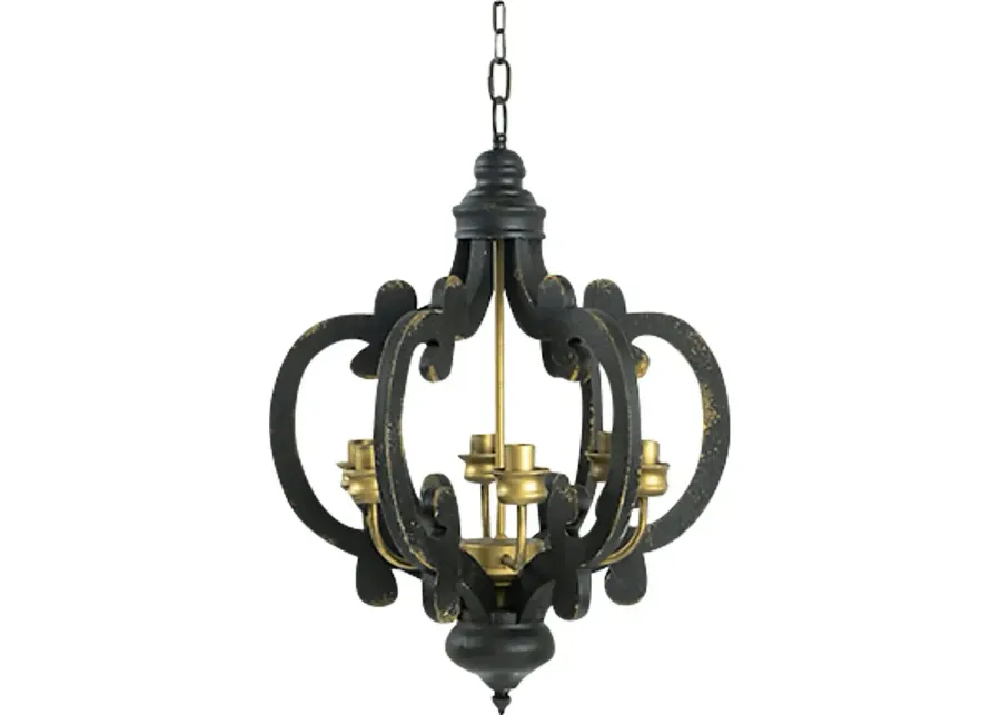 Leda Post Black Chandelier-Black 1 44431-leda-post-black-chandelier-black-1.webp