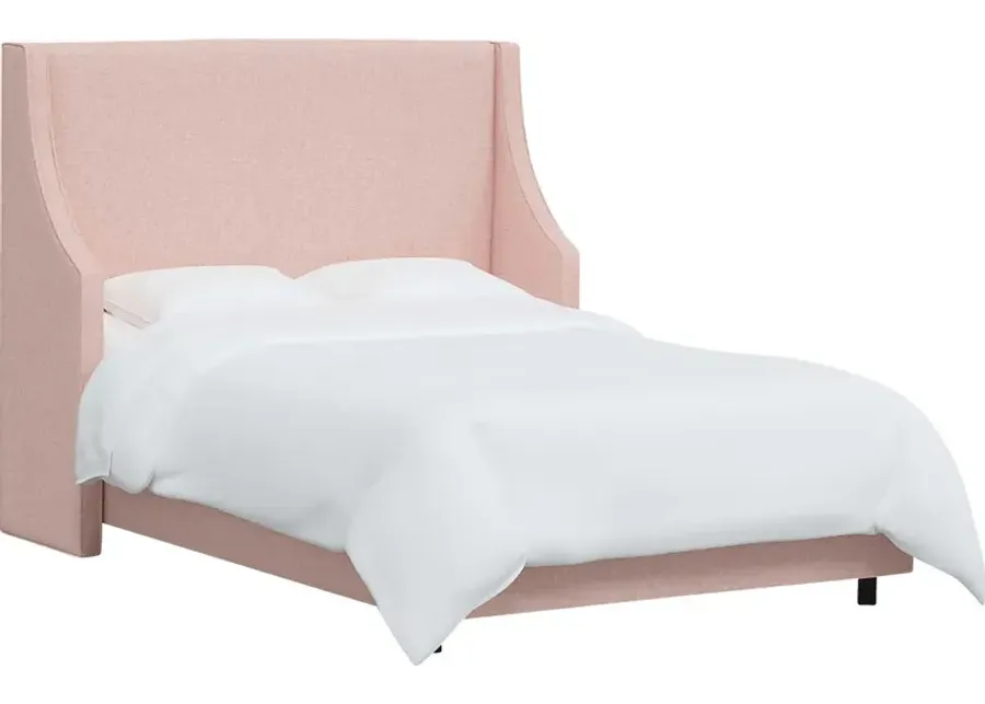 Alldenford Pink Twin Bed-Pink