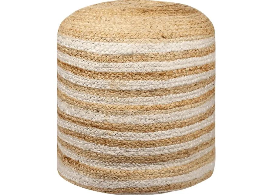 Mulemba Natural Pouf-Natural