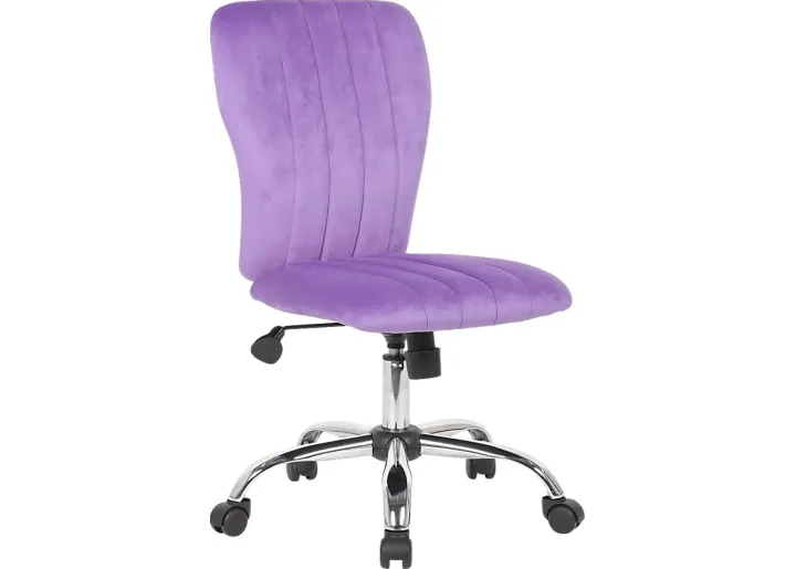 Kids Seychelle Purple Desk Chair-19.5