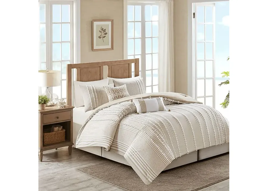 Lackender Taupe Accent Pillow-Taupe