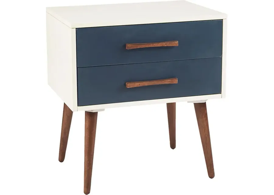 Cliffglen White Nightstand-White
