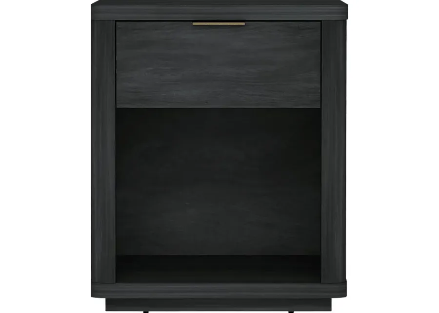 Golddale III Charcoal Gray Nightstand-Charcoal Gray