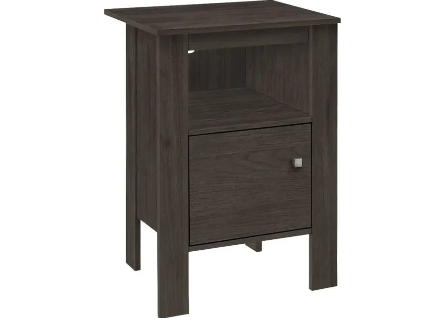 Ankeney Oak Brown End Table-Oak Brown