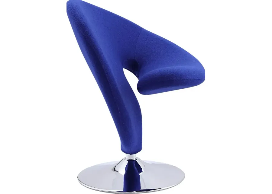 Claredda Blue Accent Chair-Blue