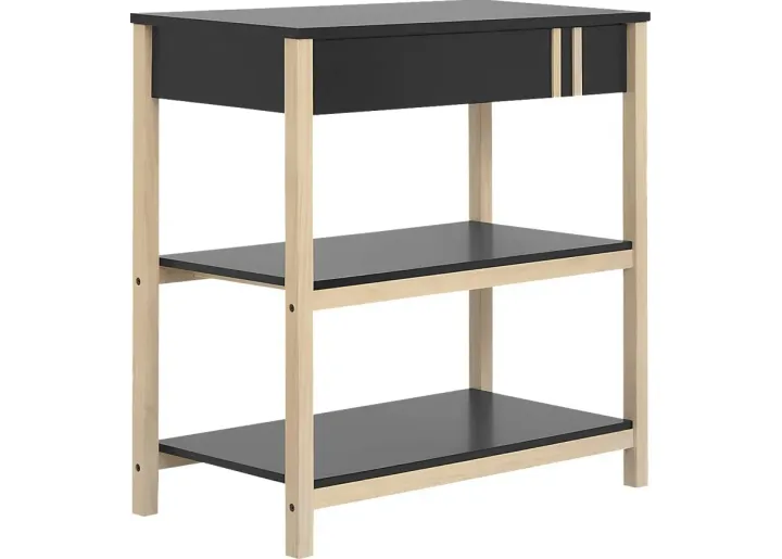 Kids Tresio Black Changing Table-Black