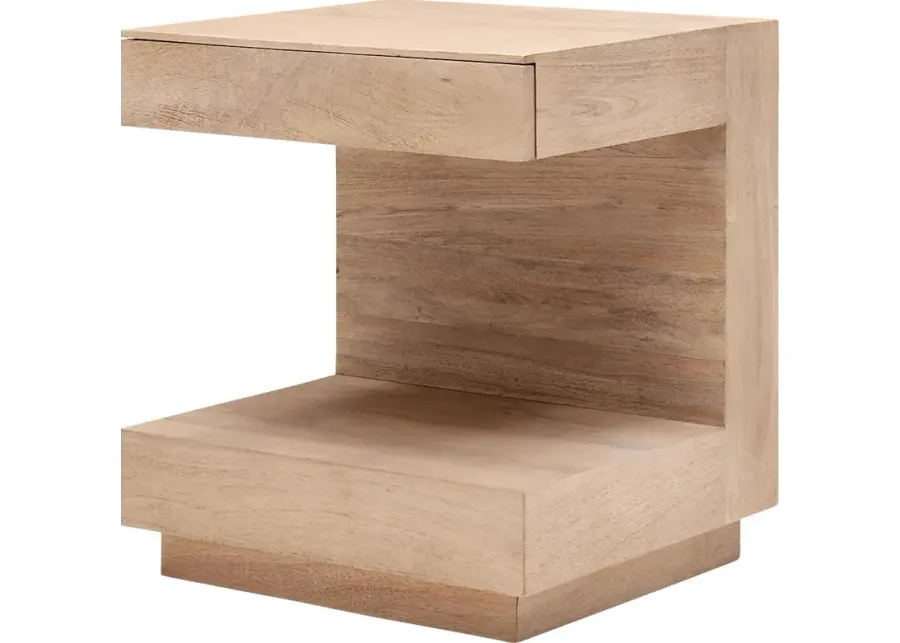 Neilo Brown End Table-Brown