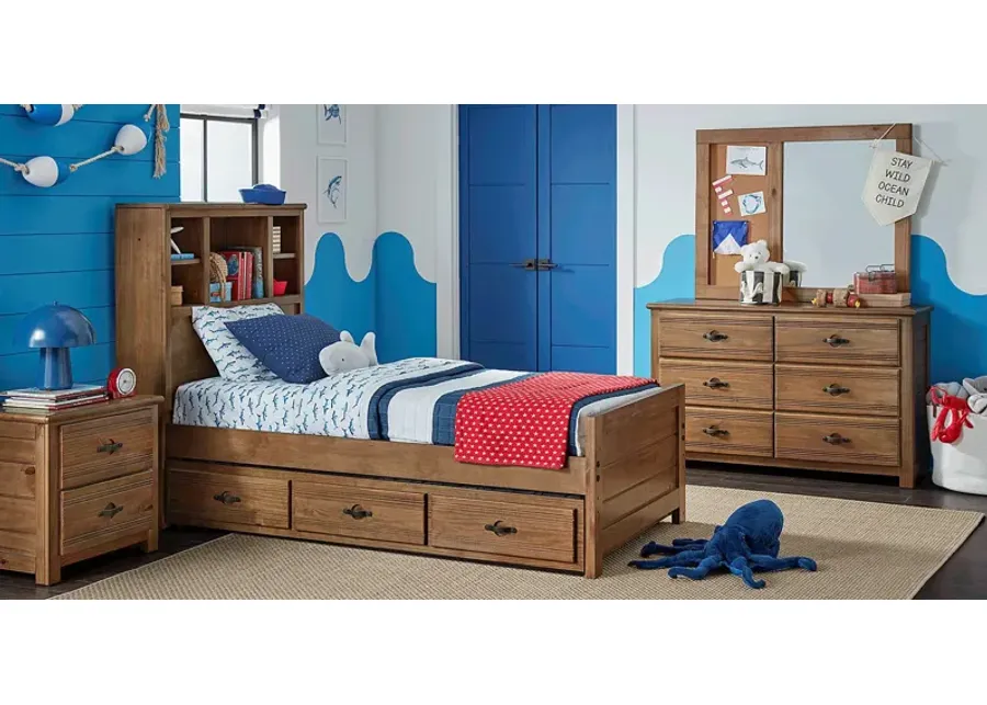 Kids Creekside 2.0 Chestnut Full Bookcase Bedroom-87.25