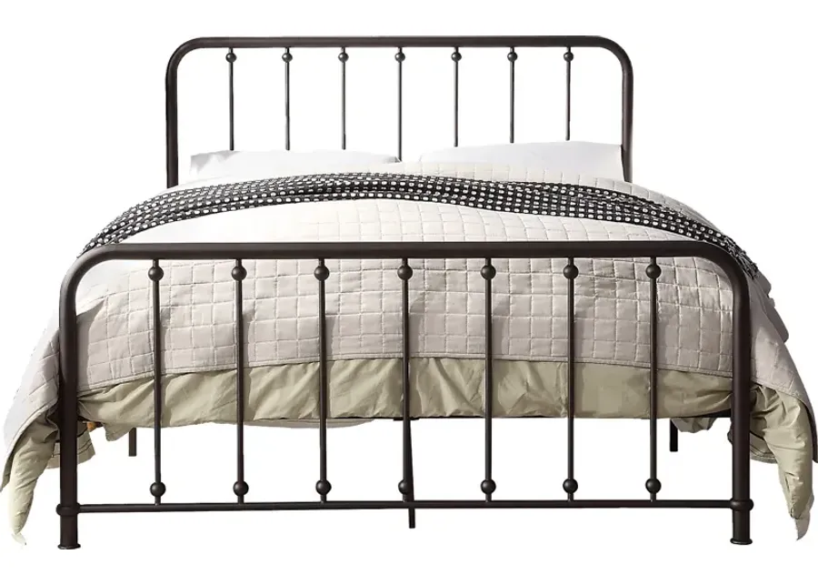 Lasula Brown Queen Post Bed-Brown