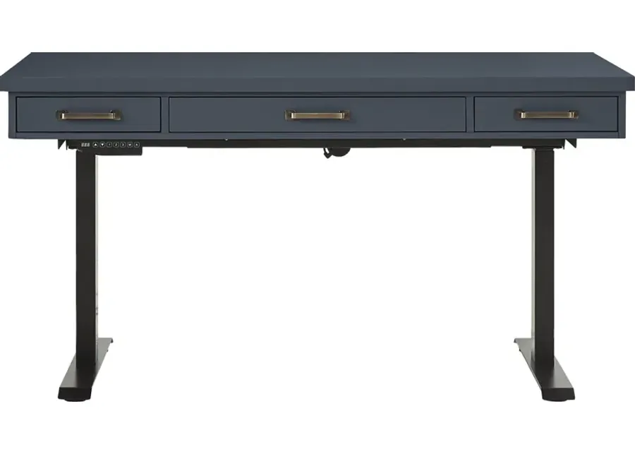 Planefield Blue 2 Pc Adjustable Desk-60