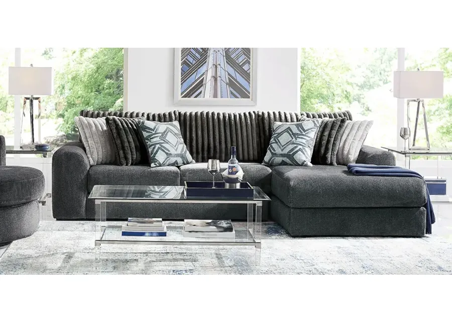 Moreau Street Black 5 Pc Sectional Living Room-118