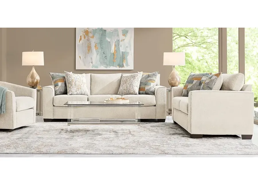 Delcrest White 3 Pc Living Room-93