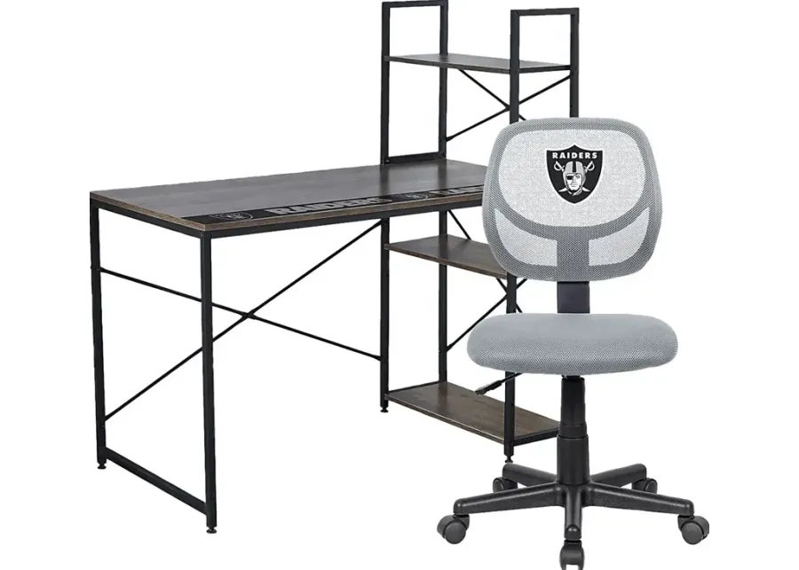 Las Vegas Raiders Desk and Chair Set-47.25