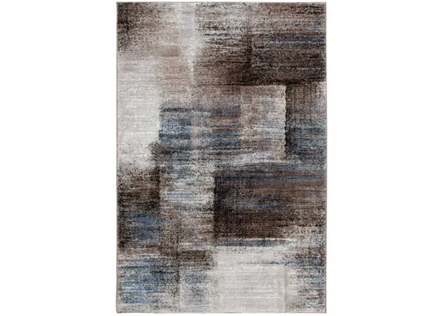Relax Atlanta Dusk Blue Area Rug - 7 10  X 9 10 