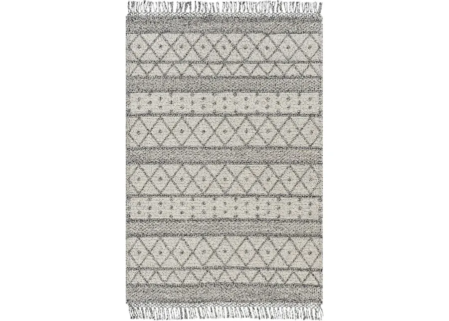Swithland II Charcoal 5' x 7'6 Rug-Charcoal