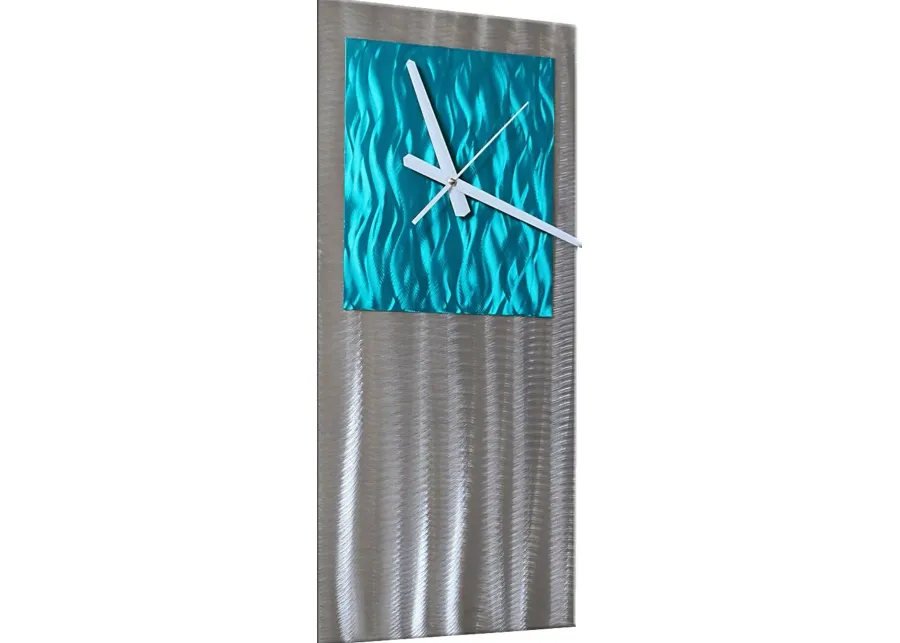 Raynell Teal Clock-Teal
